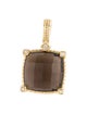 Judith Ripka 14K Smoky Quartz & Diamond Pendant