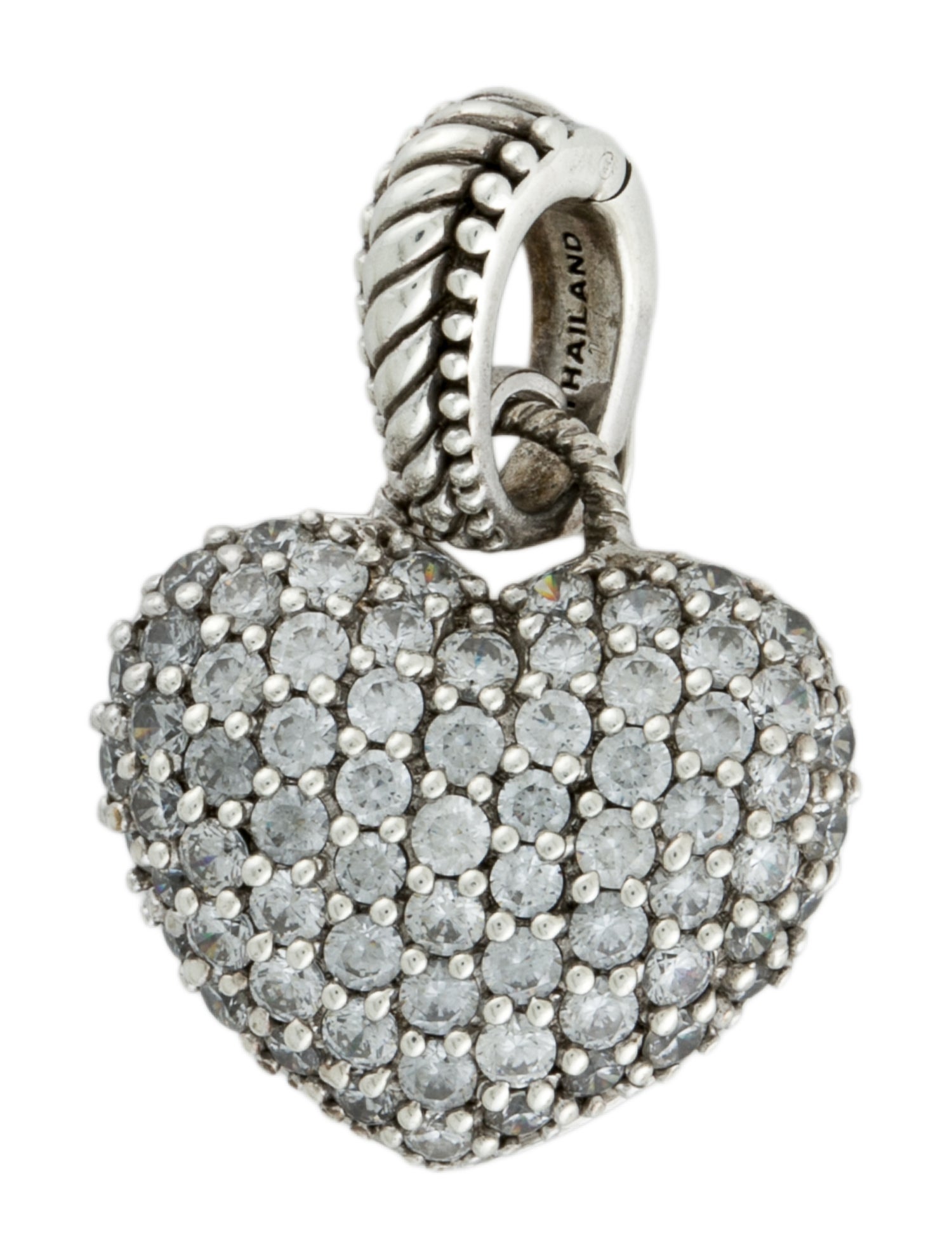 Judith Ripka Cubic Zirconia Heart Pendant
