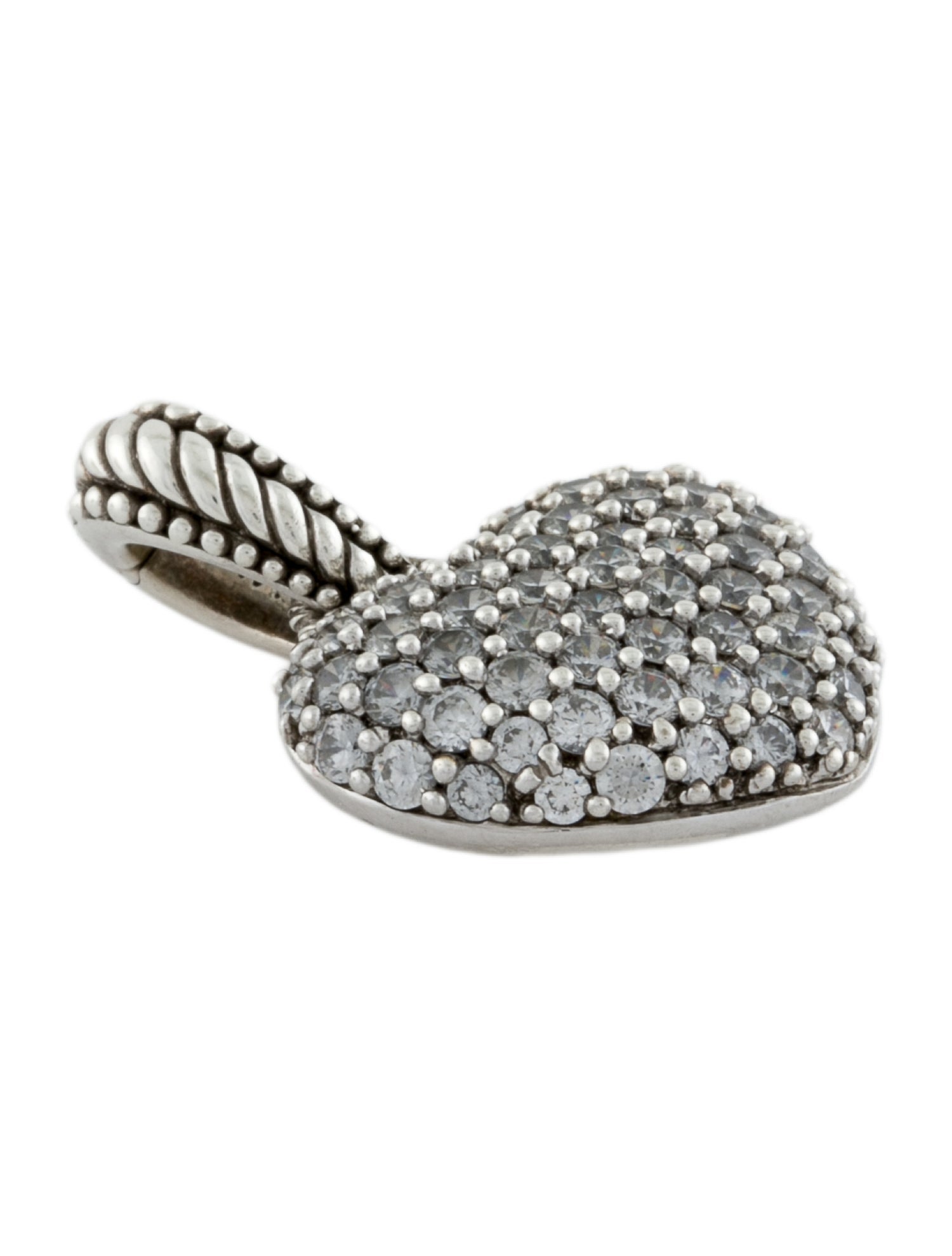 Judith Ripka Cubic Zirconia Heart Pendant