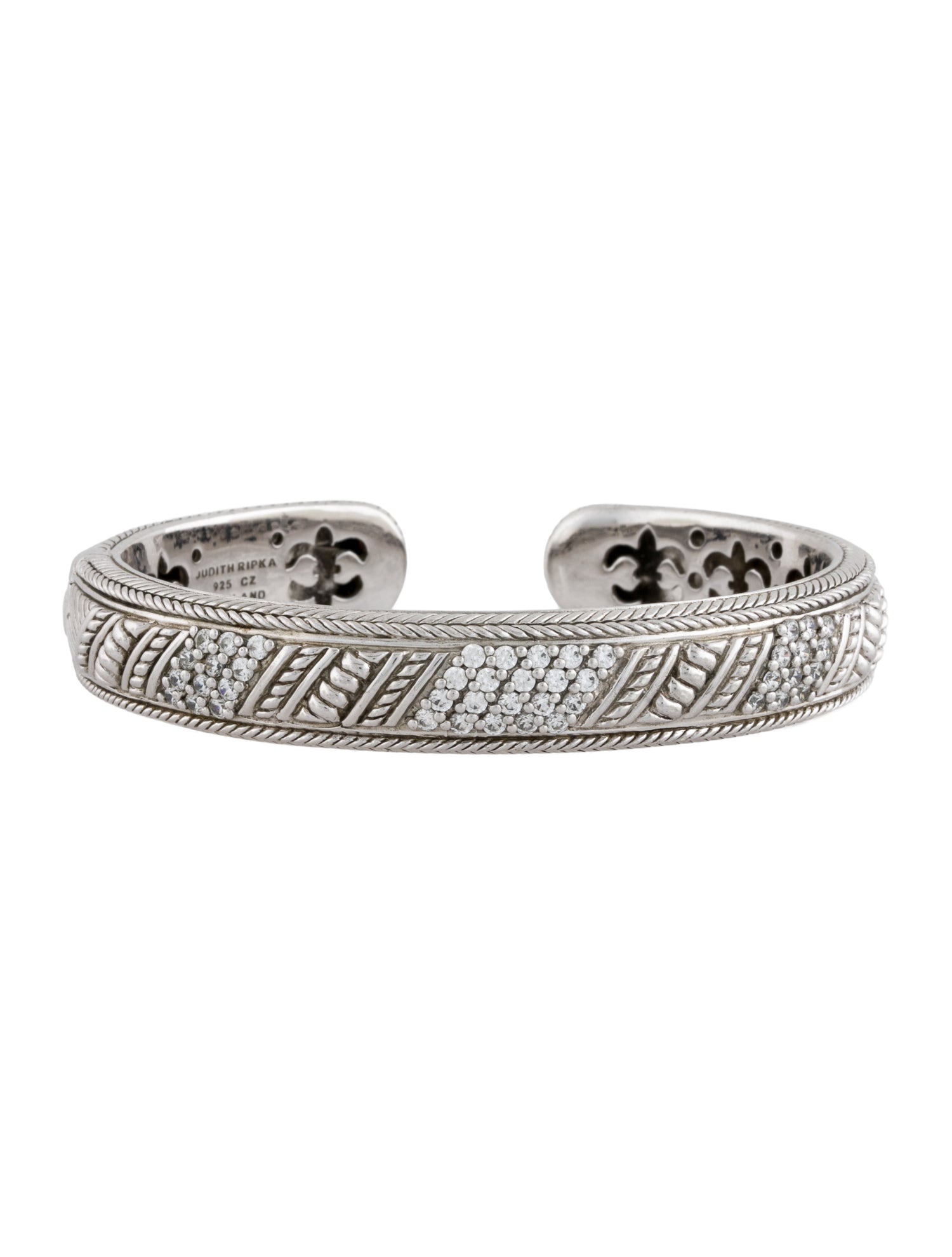 Judith Ripka Cubic Zirconia Cuff Bracelet