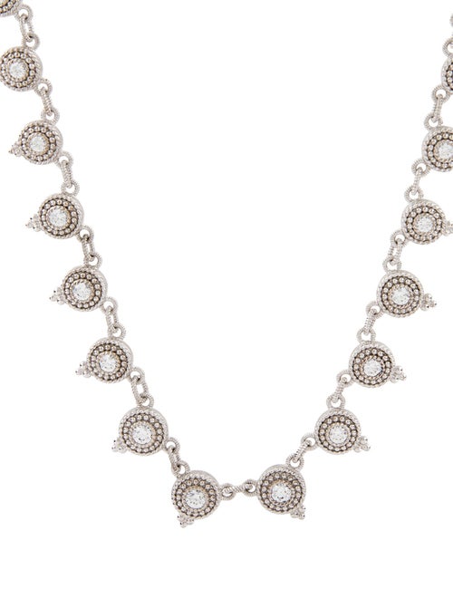 Judith Ripka Cubic Zirconia Dew Drop Collar Necklace