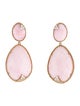 Judith Ripka 18K Opal & Diamond Drop Earclips