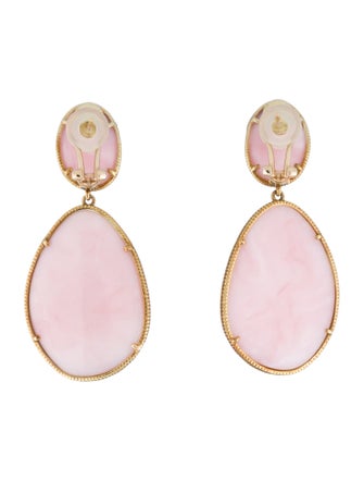 Judith Ripka 18K Opal & Diamond Drop Earclips