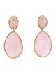 Judith Ripka 18K Opal & Diamond Drop Earclips