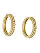 Judith Ripka 18K Diamond Hoop Earrings