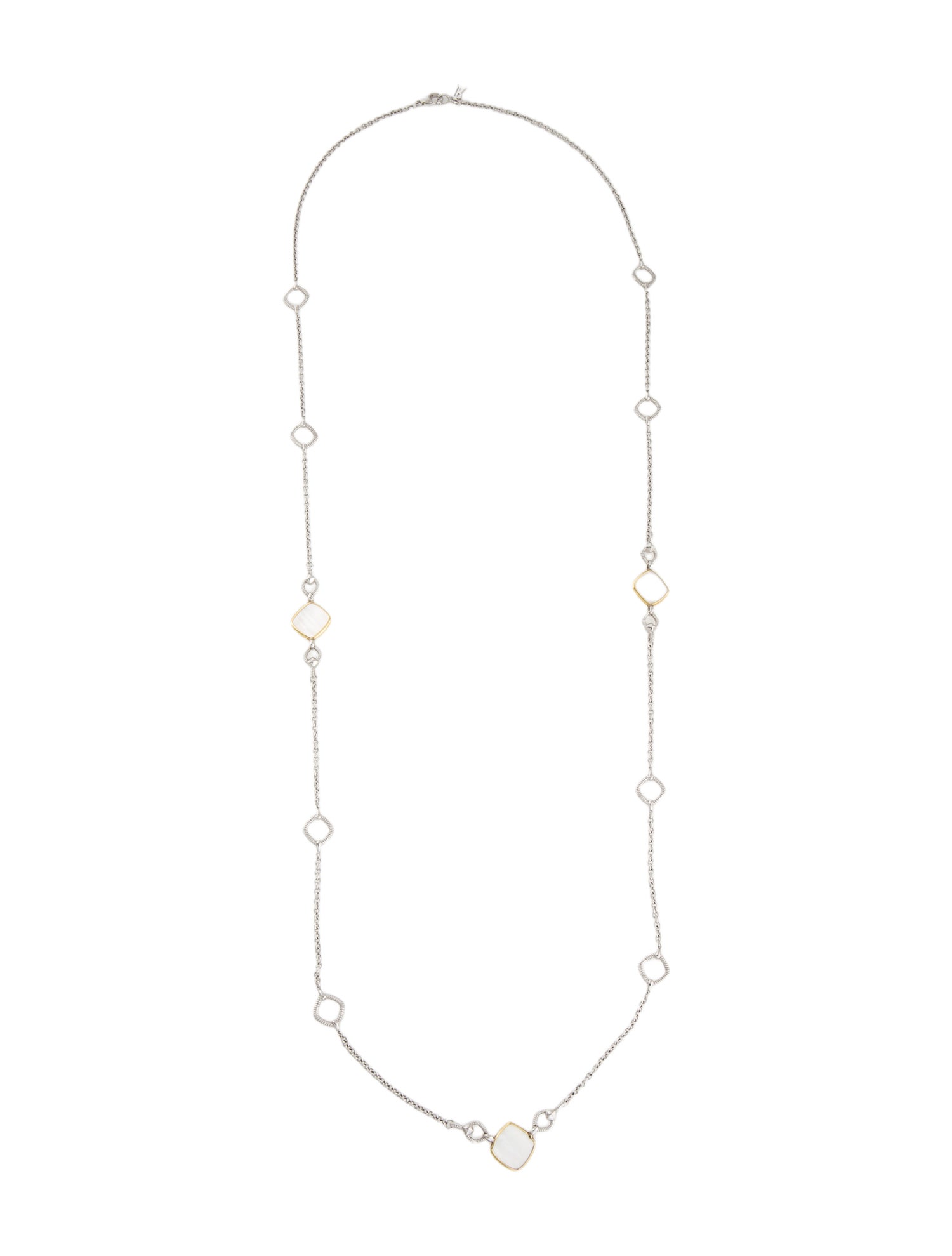 Judith Ripka Mother-of-Pearl Station Necklace