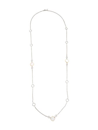 Judith Ripka Mother-of-Pearl Station Necklace