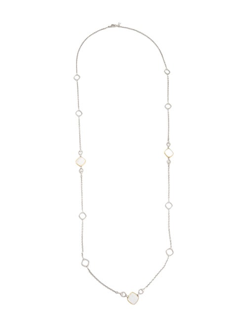 Judith Ripka Mother-of-Pearl Station Necklace