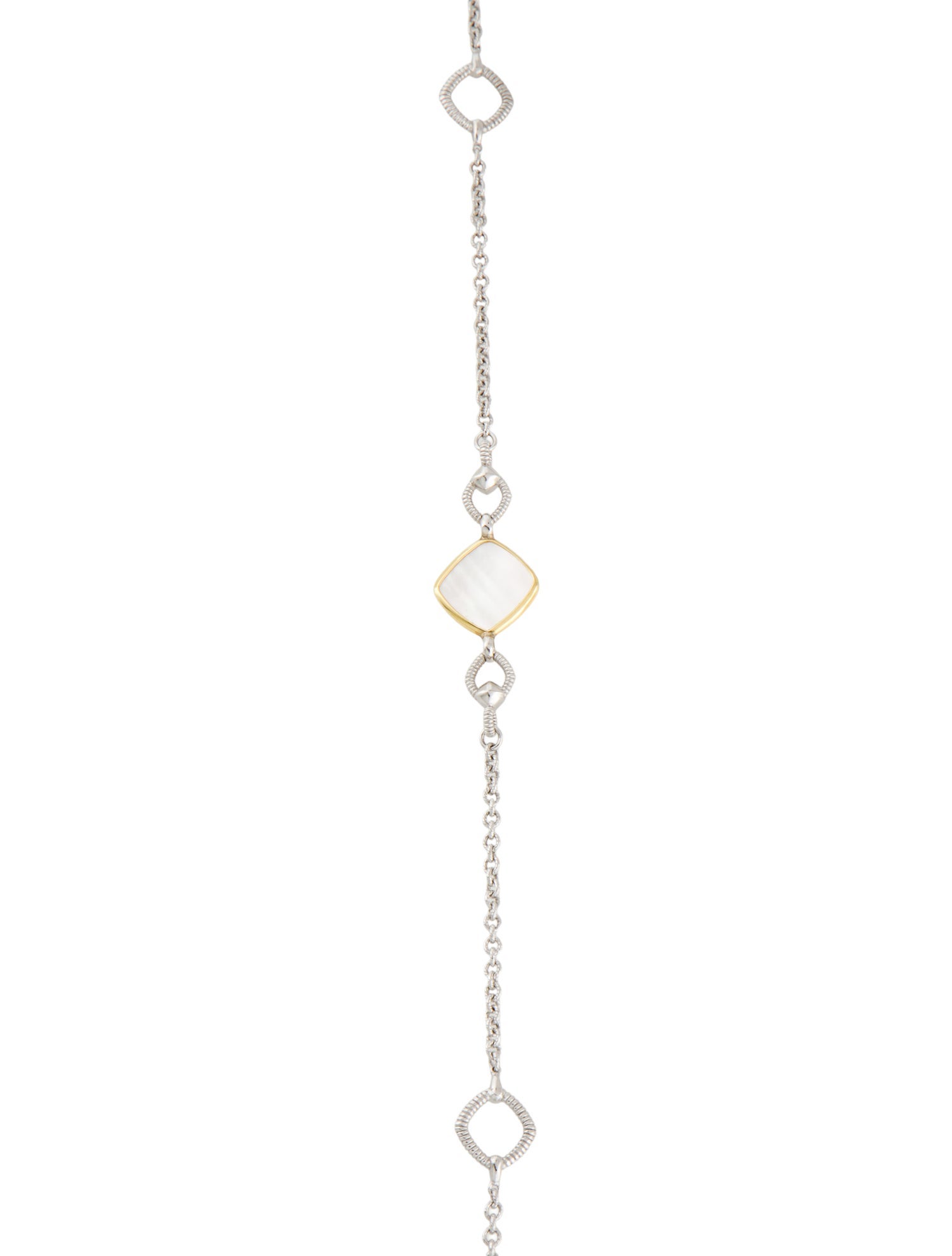 Judith Ripka Mother-of-Pearl Station Necklace