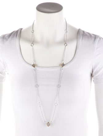 Judith Ripka Mother-of-Pearl Station Necklace