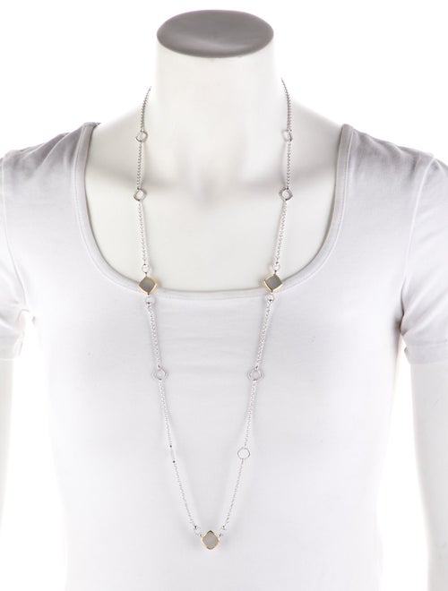 Judith Ripka Mother-of-Pearl Station Necklace