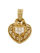 Judith Ripka 18K Diamond Love Heart Pendant