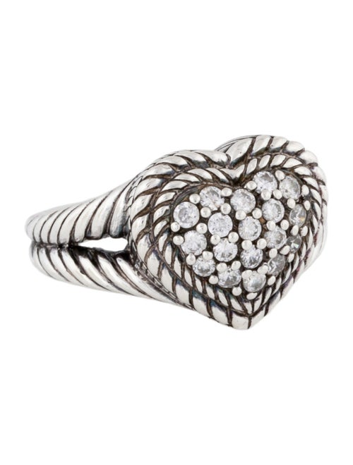 Judith Ripka Cubic Zirconia Heart Cocktail Ring
