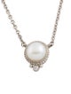 Judith Ripka Pearl & Cubic Zirconia Pendant Necklace