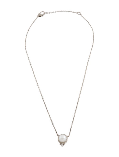 Judith Ripka Pearl & Cubic Zirconia Pendant Necklace