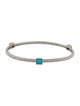 Judith Ripka Turquoise Station Bangle Bracelet