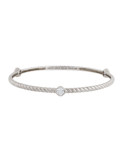 Judith Ripka Cubic Zirconia Rope Bangle Bracelet