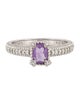 Judith Ripka Amethyst & Cubic Zirconia Cocktail Ring