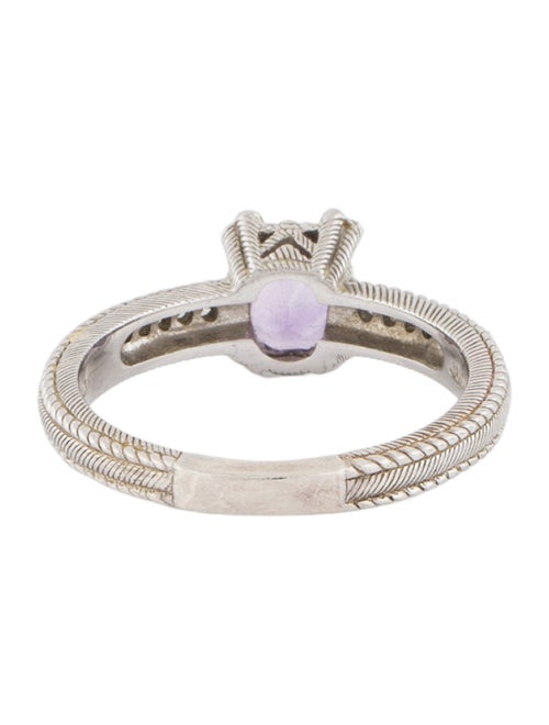 Judith Ripka Amethyst & Cubic Zirconia Cocktail Ring