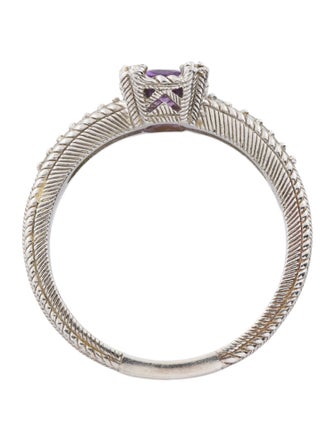 Judith Ripka Amethyst & Cubic Zirconia Cocktail Ring