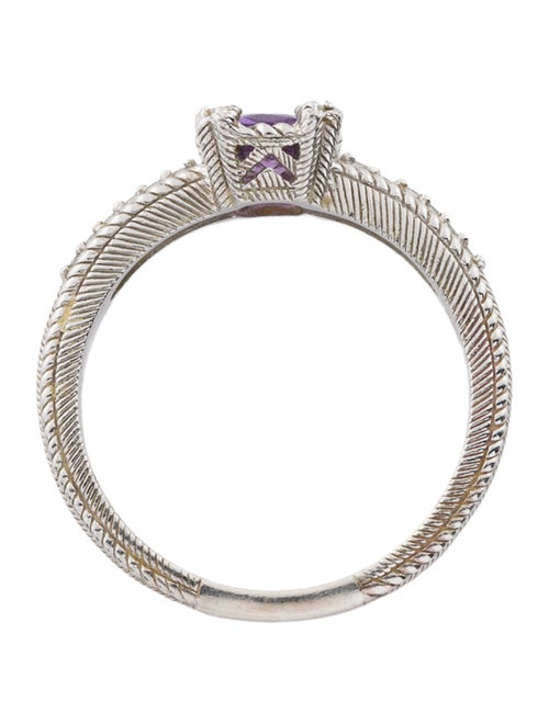 Judith Ripka Amethyst & Cubic Zirconia Cocktail Ring