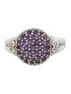 Judith Ripka Amethyst & Cubic Zirconia Cocktail Ring