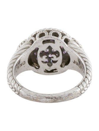 Judith Ripka Amethyst & Cubic Zirconia Cocktail Ring