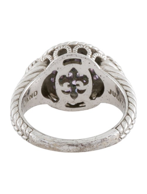 Judith Ripka Amethyst & Cubic Zirconia Cocktail Ring