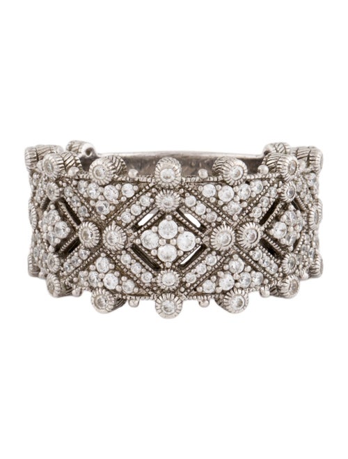 Judith Ripka Cubic Zirconia Encrusted Band Ring