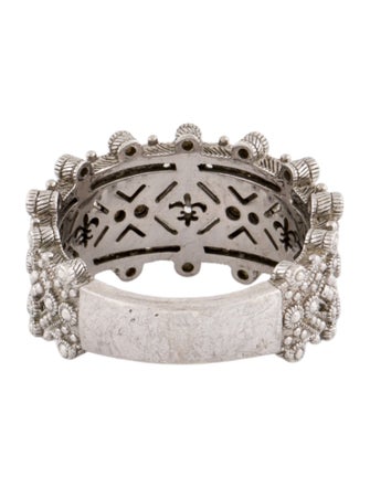 Judith Ripka Cubic Zirconia Encrusted Band Ring