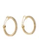 Judith Ripka Cubic Zirconia Clip-On Hoop Earrings