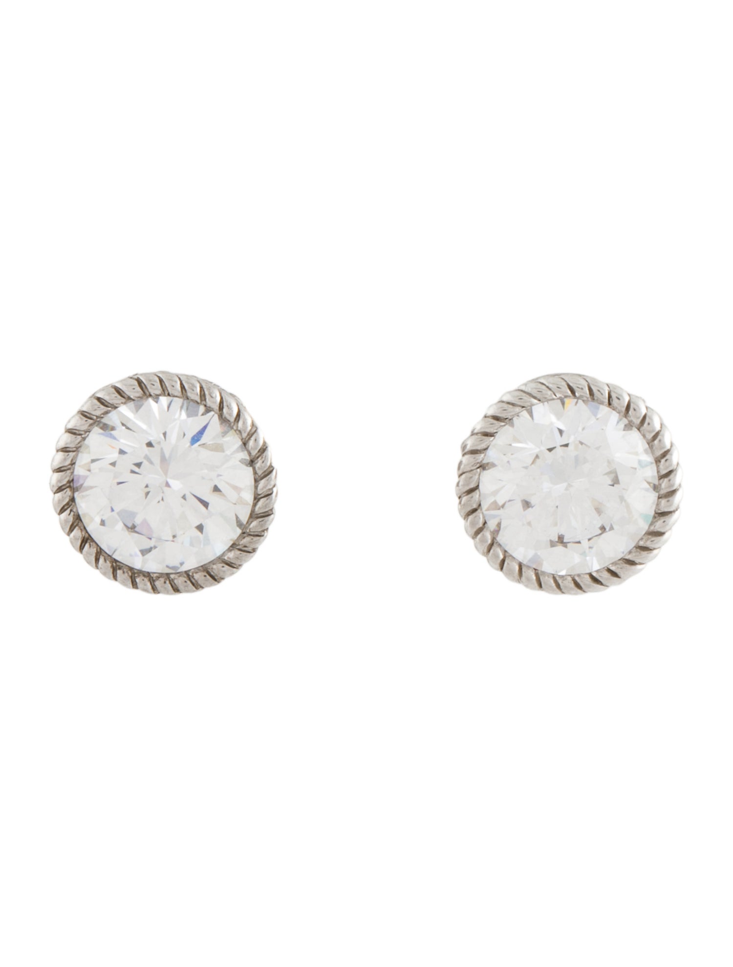 Judith Ripka Cubic Zirconia Stud Earrings