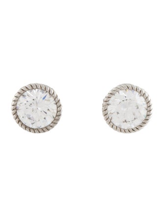 Judith Ripka Cubic Zirconia Stud Earrings