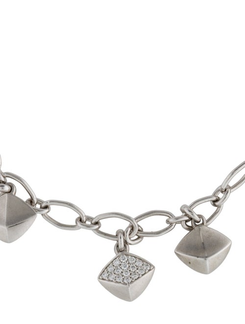 Judith Ripka Diamond Iris Charm Bracelet