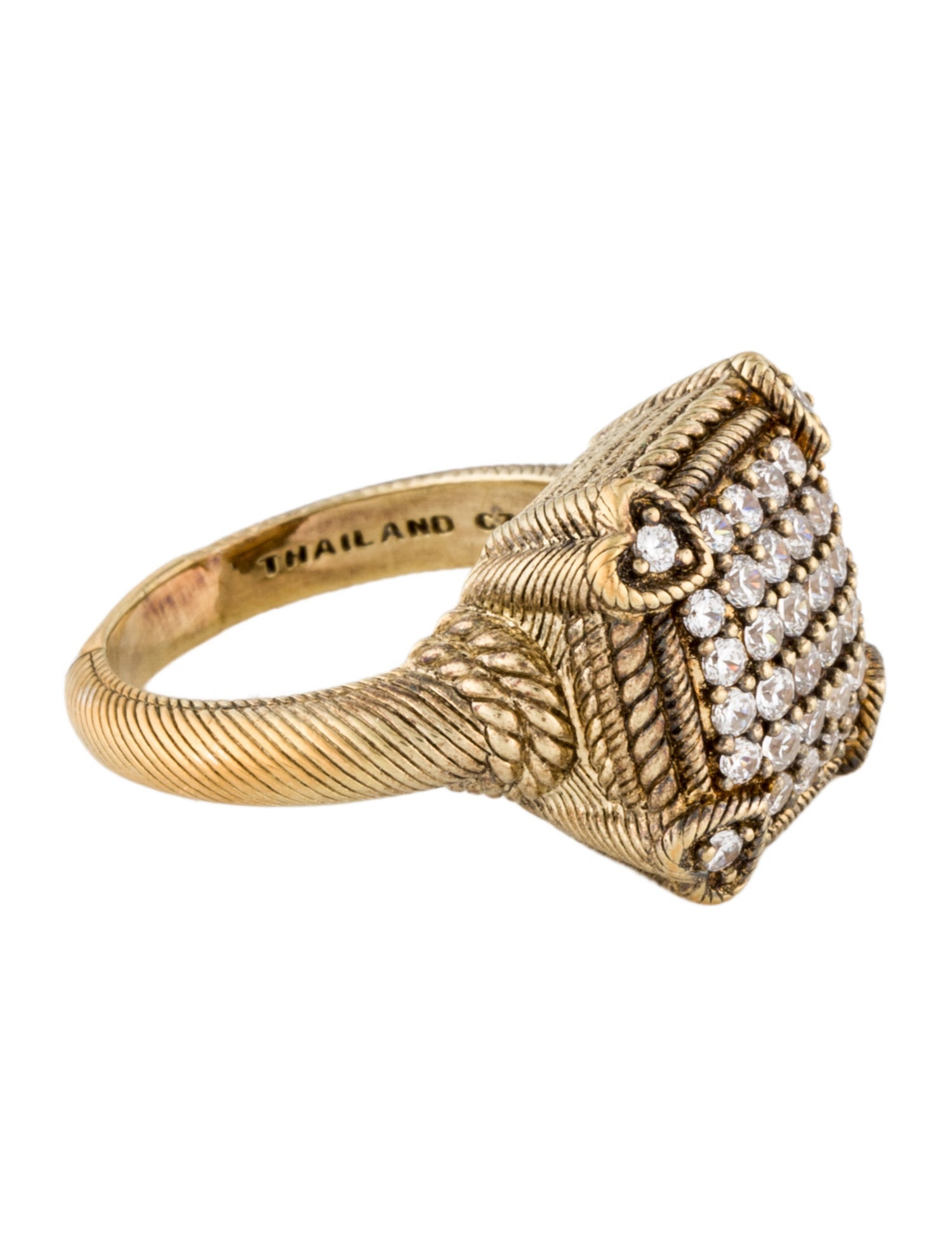 Judith Ripka Cubic Zirconia Cocktail Ring