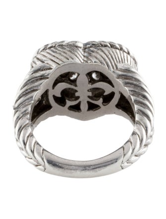 Judith Ripka Cubic Zirconia Heart Cocktail Ring