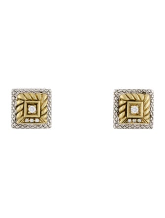 Judith Ripka Diamond Stud Earrings
