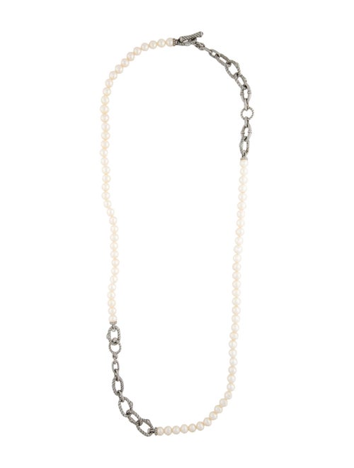 Judith Ripka Pearl & Sapphire Beaded Necklace