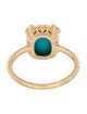 Judith Ripka 14K Turquoise & Diamond Cocktail Ring