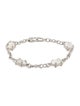 Judith Ripka Mother of Pearl & Quartz Triplet Station Bracelet