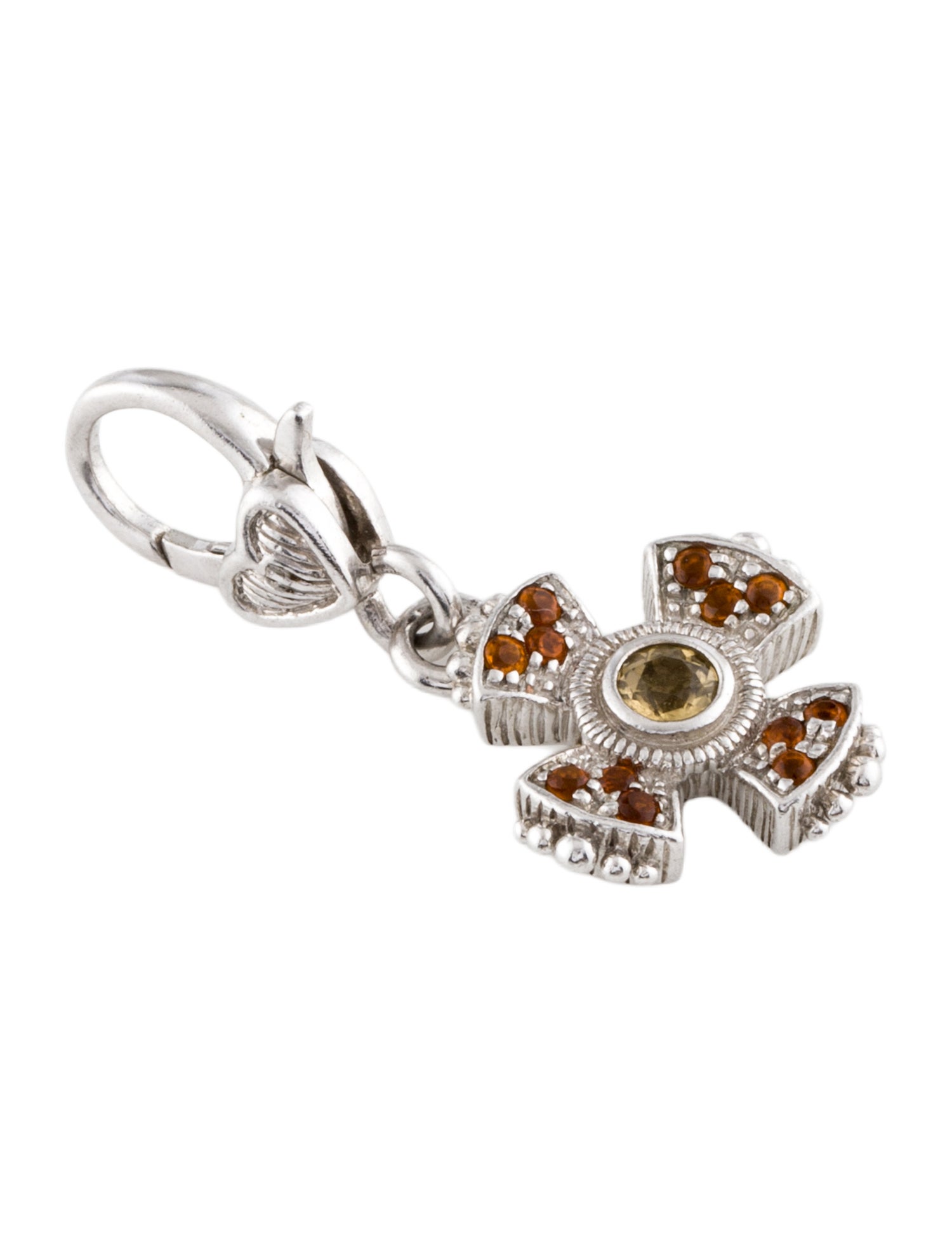 Judith Ripka Citrine Cross Charm