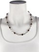 Judith Ripka Smoky Quartz & Citrine Station Necklace