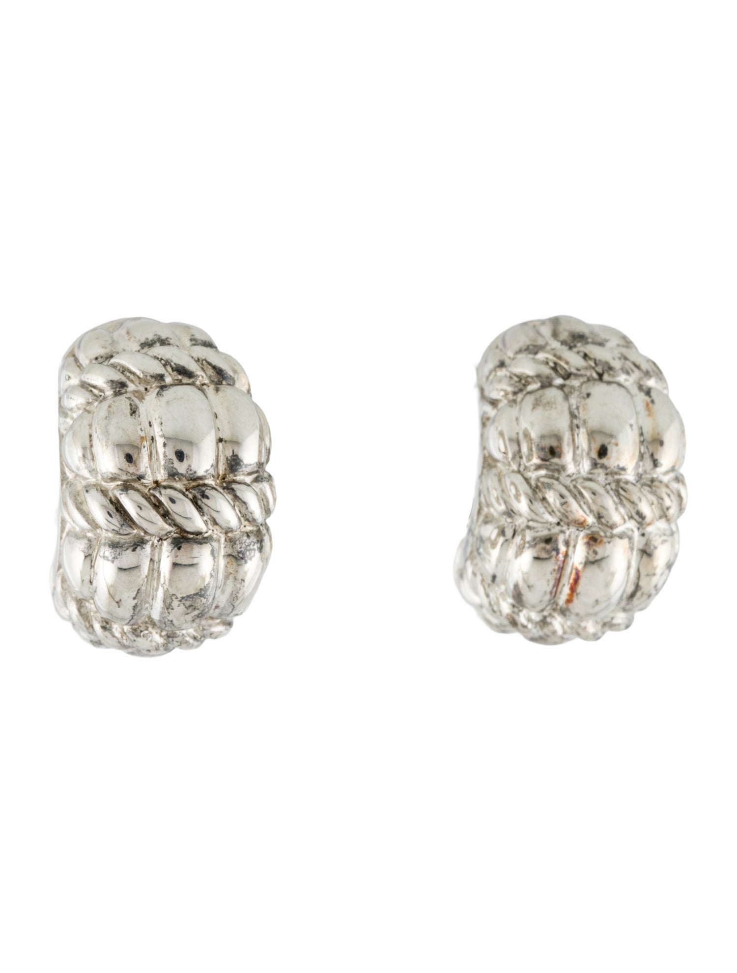 Judith Ripka Braid Earclip Earrings