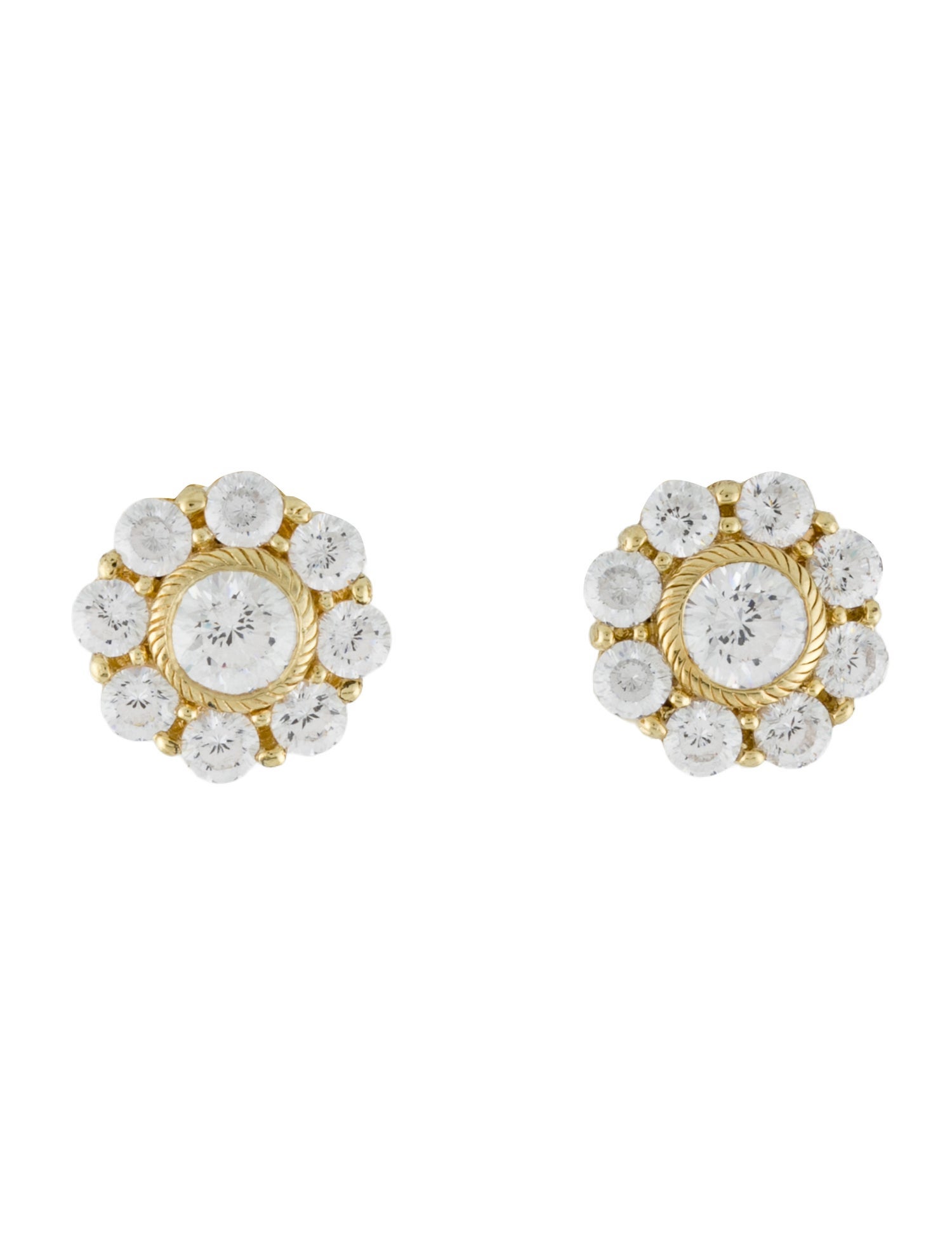 Judith Ripka Cubic Zirconia Earclip Earrings