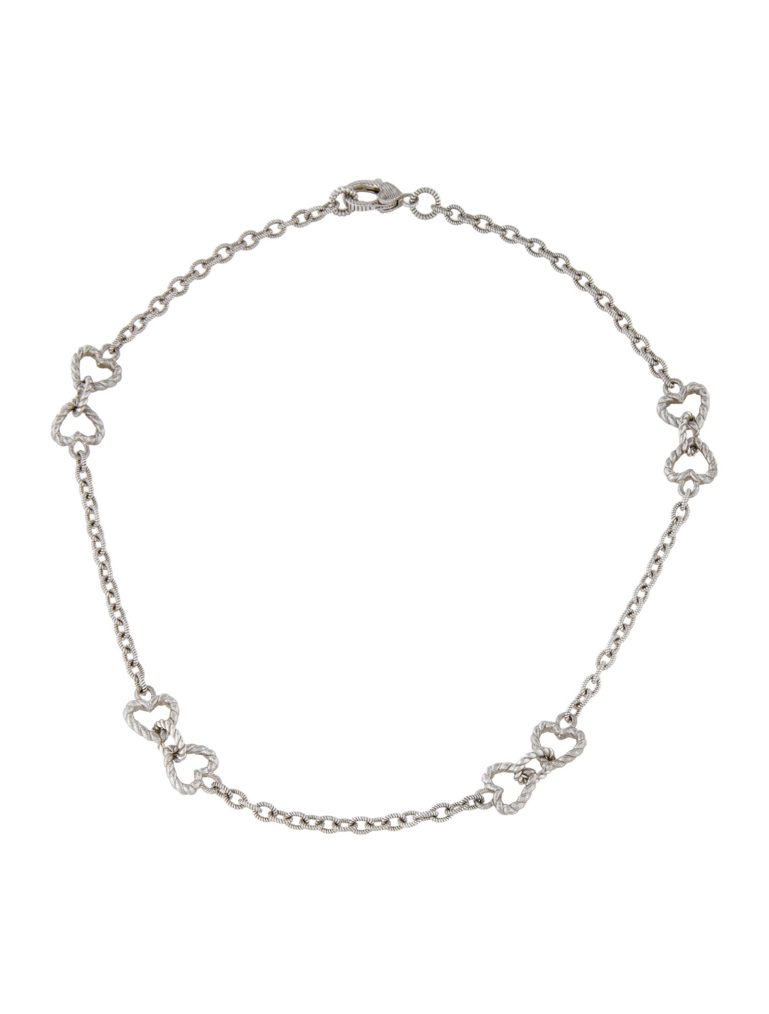 Judith Ripka Cubic Zirconia Heart Link Chain