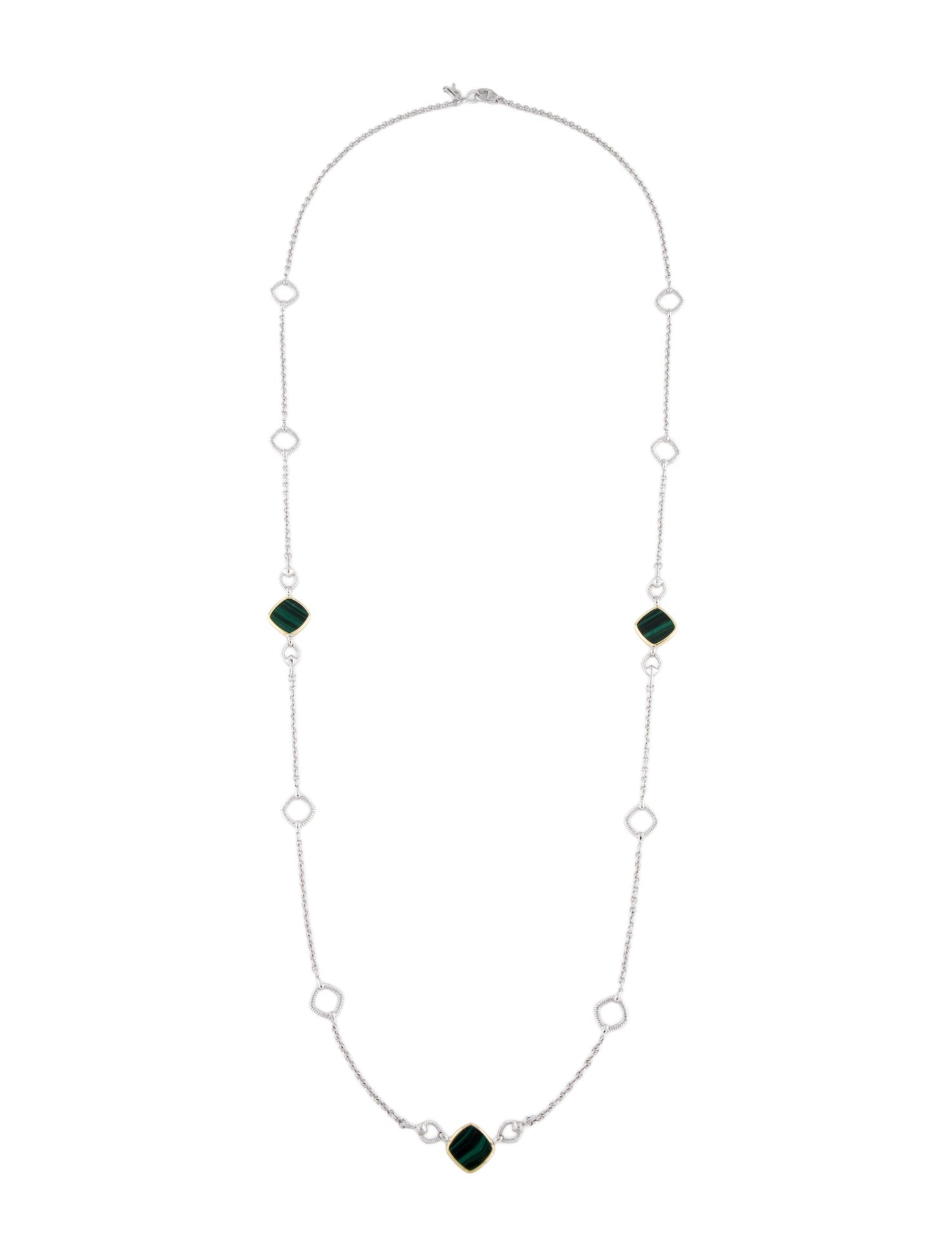Judith Ripka Malachite Station Necklace