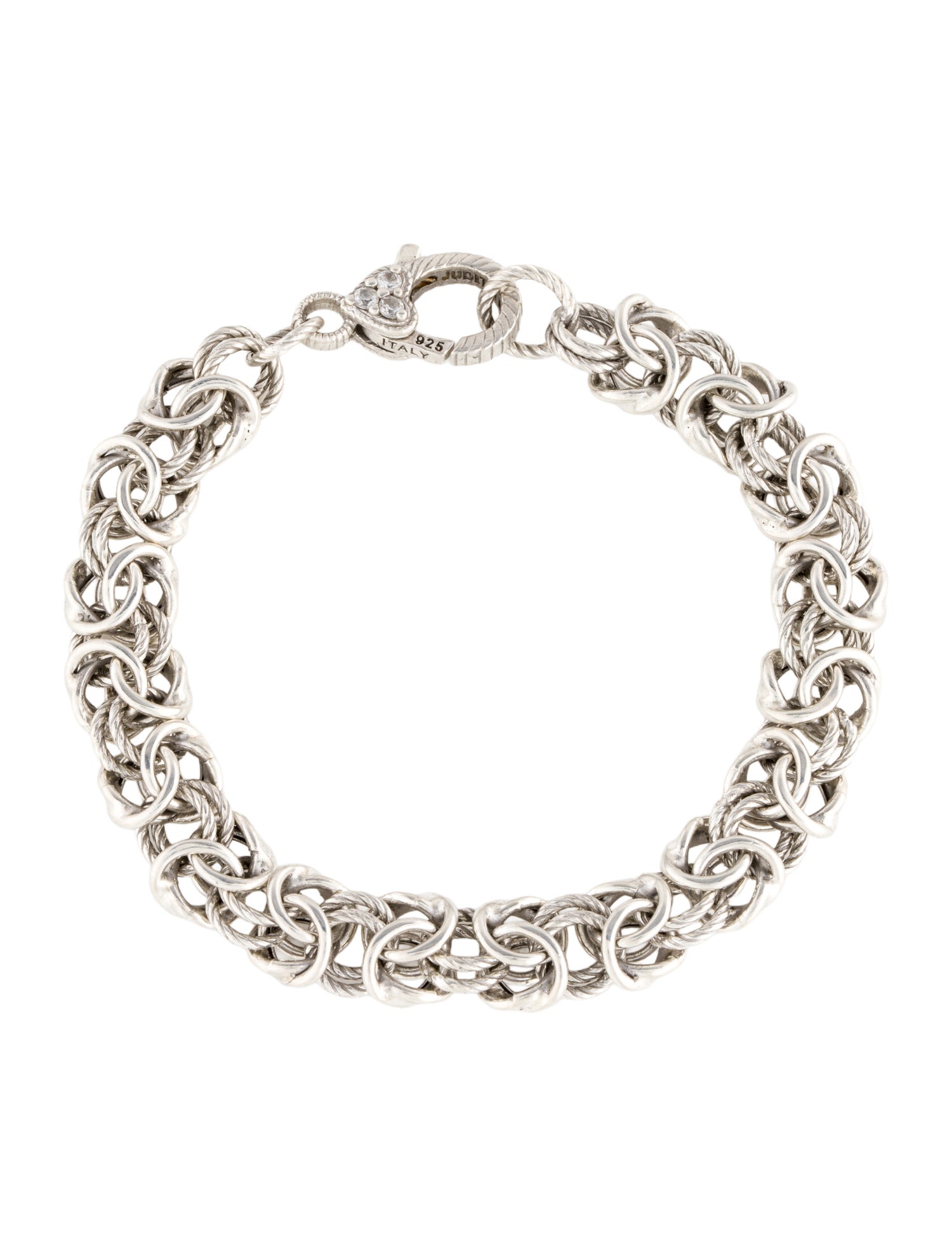 Judith Ripka Cubic Zirconia Byzantine Bracelet 3.16ctw