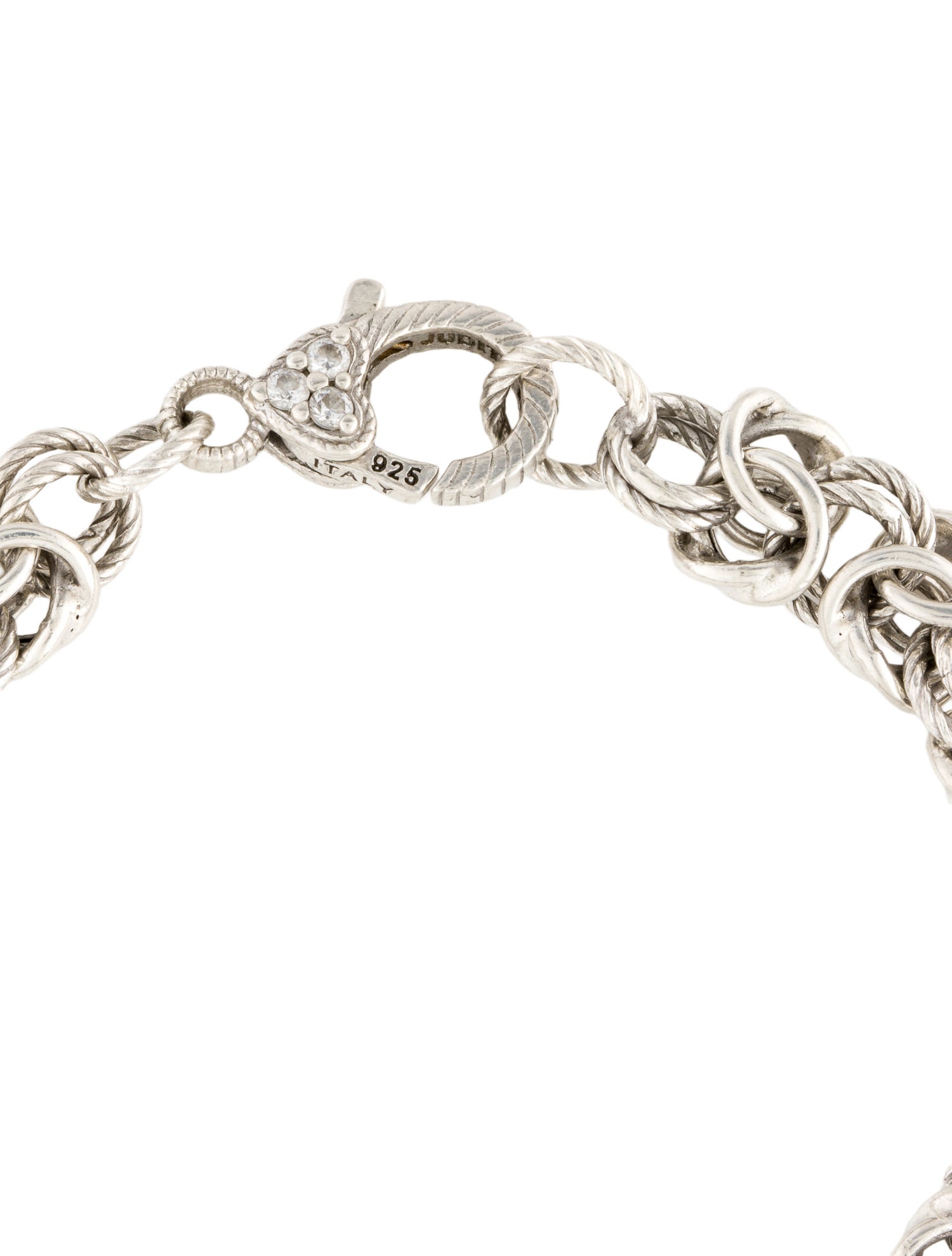 Judith Ripka Cubic Zirconia Byzantine Bracelet 3.16ctw