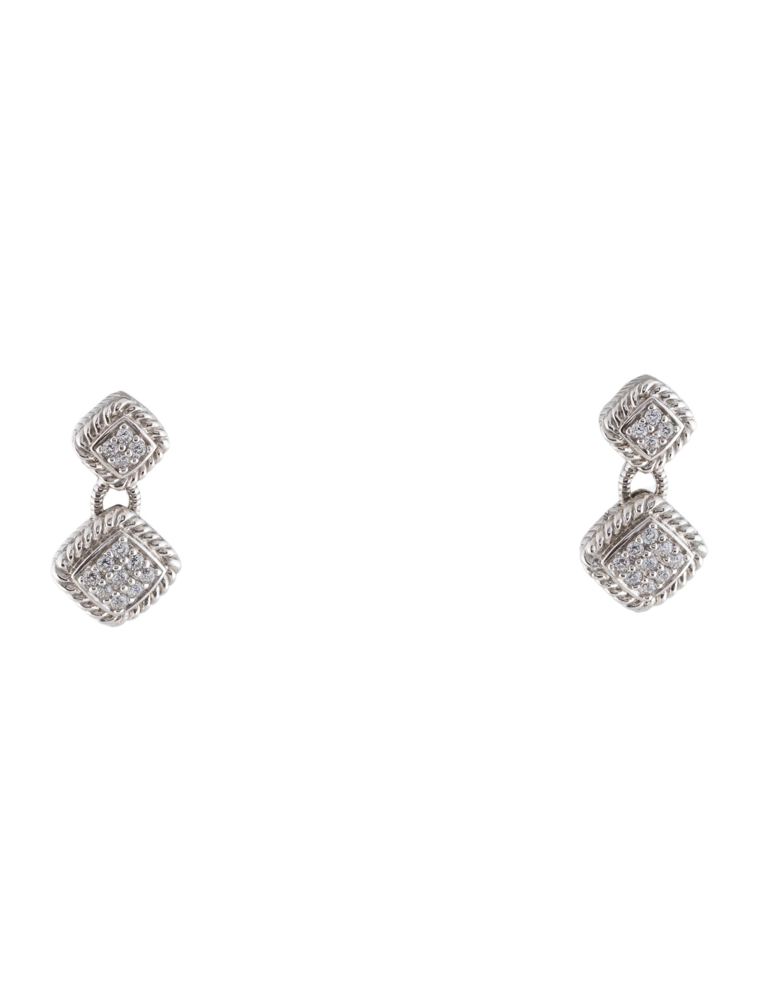 Judith Ripka Cubic Zirconia Drop Earrings