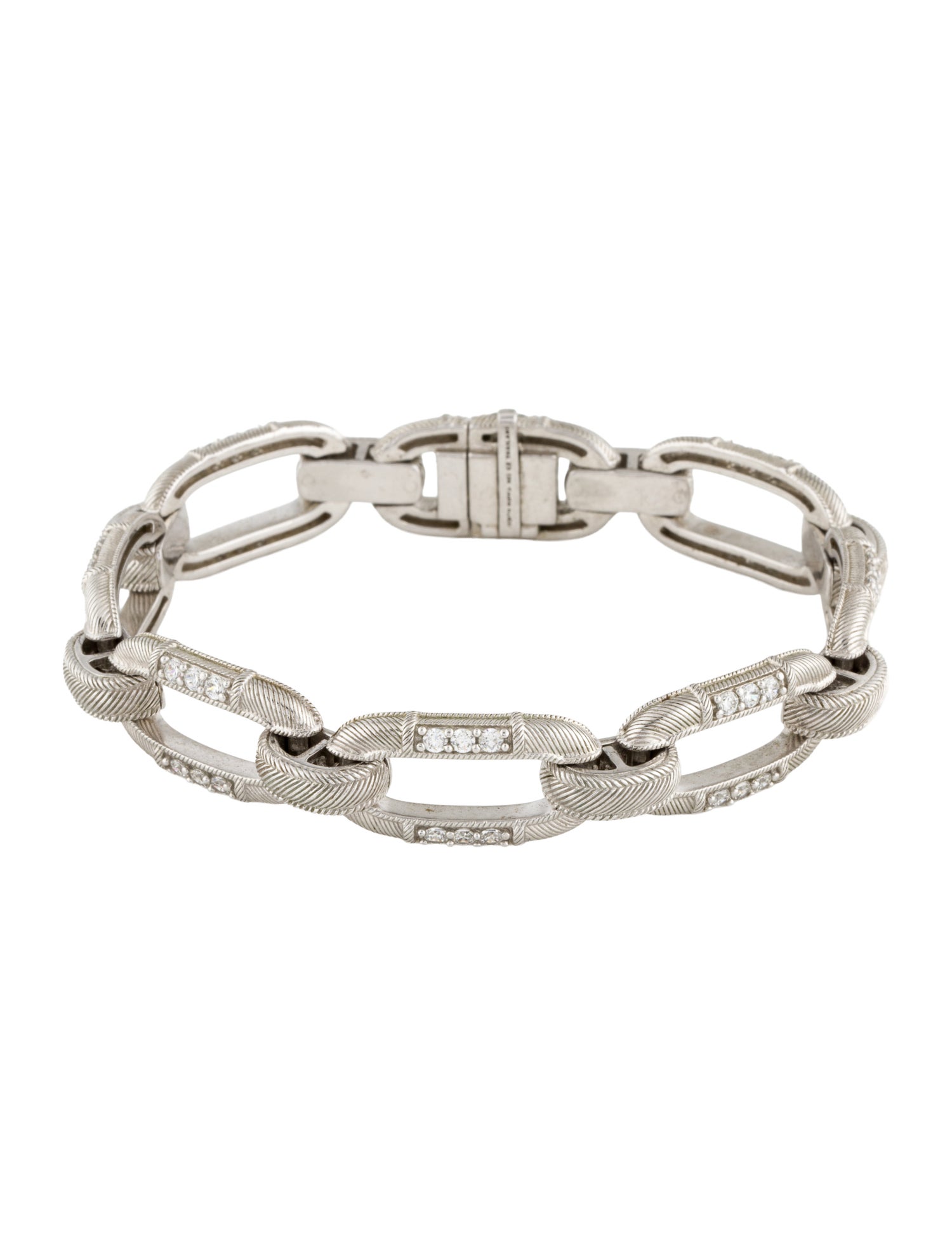 Judith Ripka Cubic Zirconia Link Bracelet